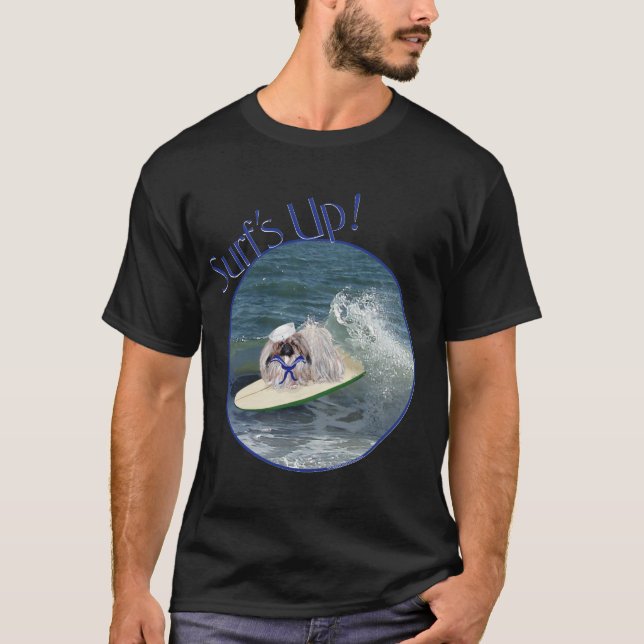 T-shirt Pekingese en maillot de mer (Devant)