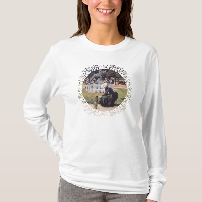 T-shirt Pékinois dans le parc (Devant)