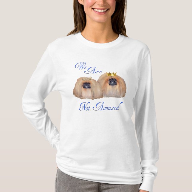 T-shirt Pékinois Pas Amusés (Devant)
