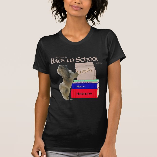 T-shirt Pékinois Retour à l'école (Devant)