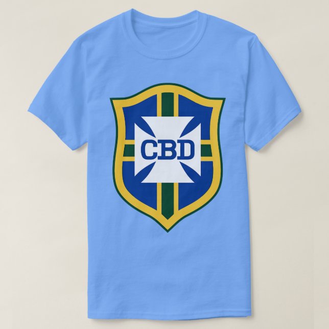 T-shirt Pele Brasil 1970 CBD Jersey FrontBack Imprimer (Design devant)