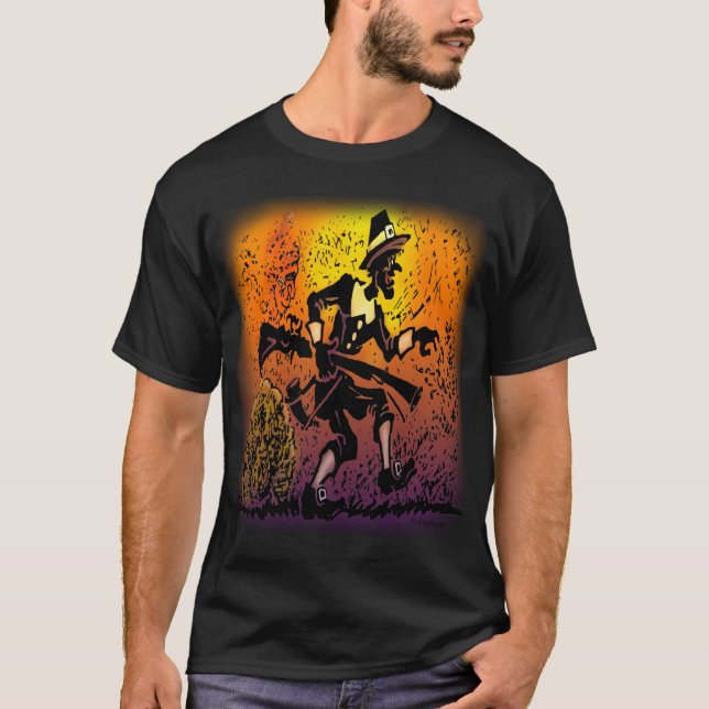 T-shirt Pèlerin de Thanksgiving (Devant)