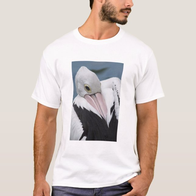 T-shirt Pélican australien en gros plan (Devant)