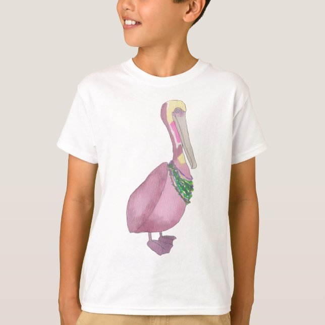 T-shirt Pélican brun Mardi Gras (Devant)