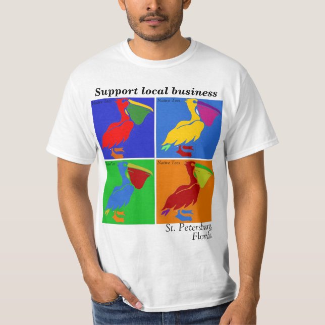 T-shirt Pélican d'indigène de St Peter (Devant)