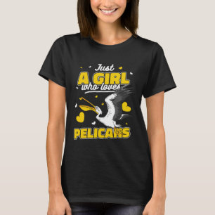 T-shirt Pélican Juste une fille qui aime les pélicans