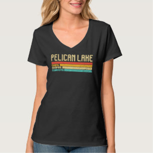 T-shirt Pelican Lake Minnesota Funny Pêche Camping Summe