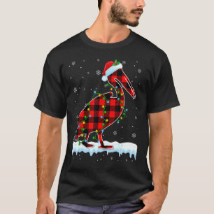 T-shirt Pélican Noël Santa Chapeau mignonne Animaux Xmas L