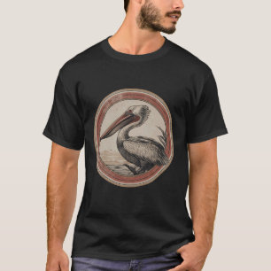 T-shirt Pélican Oiseau Animal Graphique Oiseau de Mer Trop