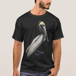 T-shirt Pelican Vintage Bird Graphic Brown Pelican