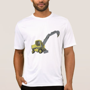 T-shirt Pelle Excavatrice Jaune Engins de Construction