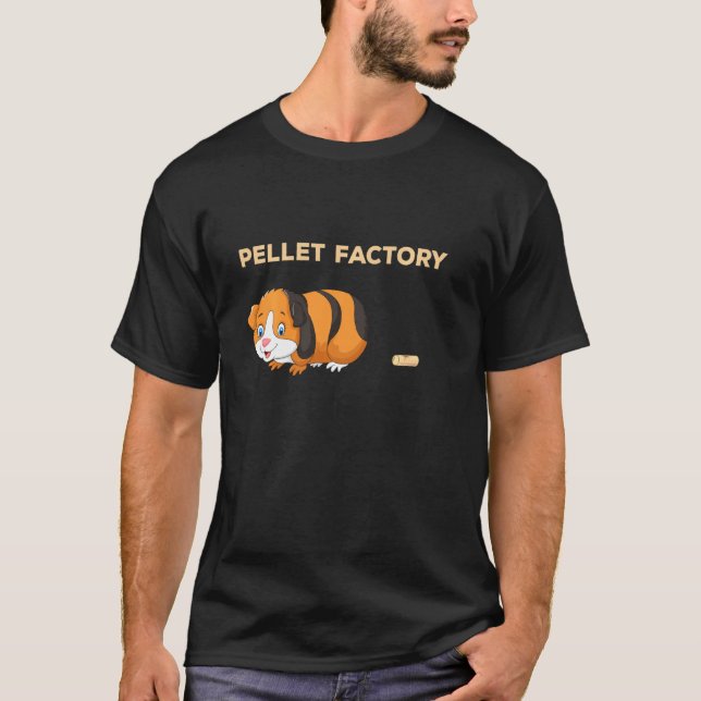 T-shirt Pellet Factory, Chiens de Guinée Pigs Piggy Cave P (Devant)