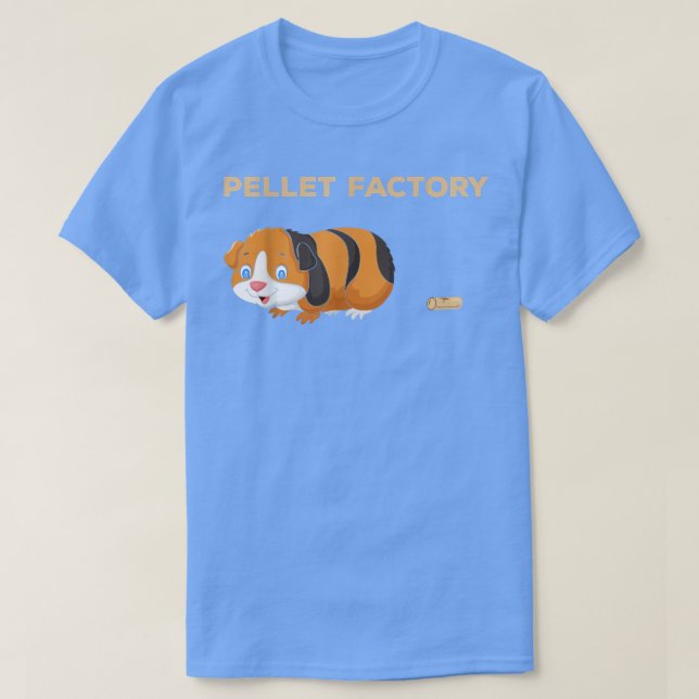 T-shirt Pellet Factory, Funny Guinée Cochon Cochons Piggy  (Design devant)