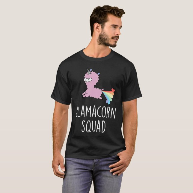 T-shirt Peloton de Llamacorn (Devant entier)