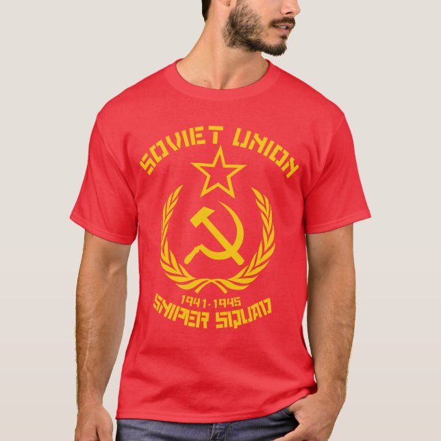 T-shirt Peloton de tireur isolé d'Union Soviétique (Devant)