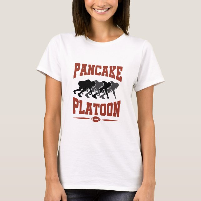 T-shirt Peloton Officiel De Football Lineman Pancake (Devant)