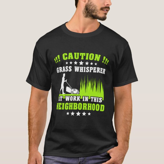T-shirt Pelouse de tondeuse à gazon Whisperer (Devant)