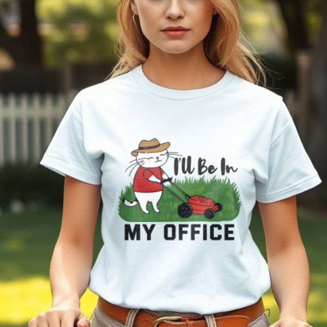 T-shirt Pelouse tondre drôle chat (Créateur téléchargé)