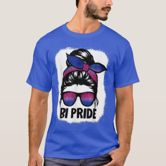 T-shirt Peluche Bisexuelle LGBT-Q Cool Subtil Bi Fière Fla