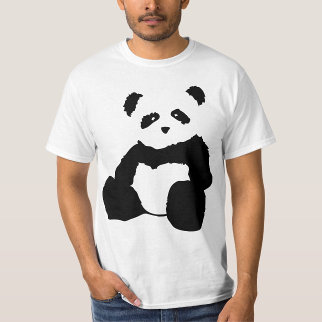 T-shirt peluche de panda (Devant)