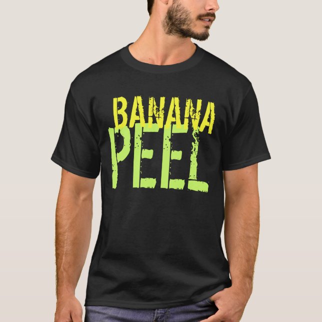 T-Shirt Pelure de Banane Lg. Design Personnalisabl (Devant)