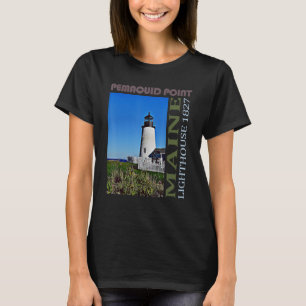 T-shirt Pemaquié Point Lighthouse Maine Design