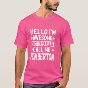T-shirt Pemberton Nom de famille Équipe de famille Nom App