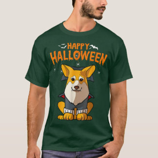T-shirt Pembroke Corgi Chien Costume d'Halloween Vampire D