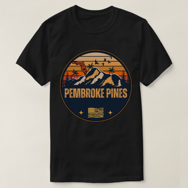 T-shirt Pembroke Pines, Floride  (Design devant)