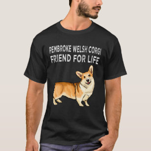T-shirt Pembroke Welsh Corgi Ami Pour La Vie Amitié Chien