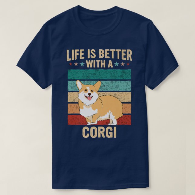T-shirt Pembroke Welsh Corgi Chien1278 (Design devant)