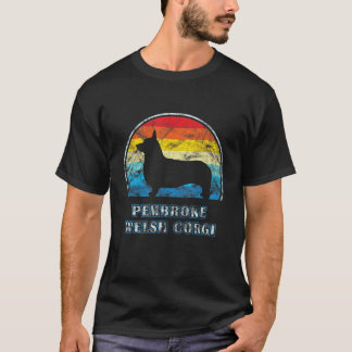 T-shirt Pembroke Welsh Corgi Chien de conception Vintage