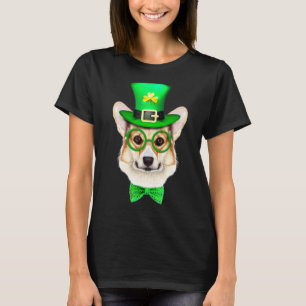 T-shirt Pembroke Welsh Corgi Chien Leprechaun St Patricks