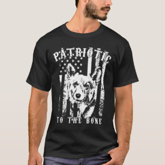 T-shirt Pembroke Welsh Corgi Chien Patriote Jusqu'au Fond