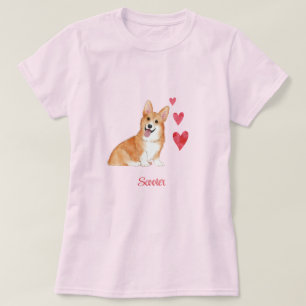 T-shirt Pembroke Welsh Corgi Chien Personnalisé