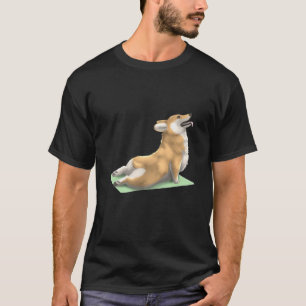 T-shirt Pembroke Welsh Corgi Chien Yoga Pose Méditation Ze