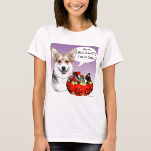 T-shirt Pembroke Welsh Corgi Halloween Candy
