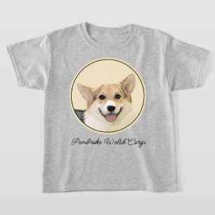 T-shirt Pembroke Welsh Corgi Peinture - Art Chien original