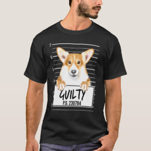 T-shirt Pembroke Welsh Corgi Photo D'identité Chien Coupab