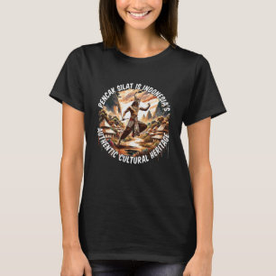 T-shirt Pencak Silat Indonésie Femmes Noires