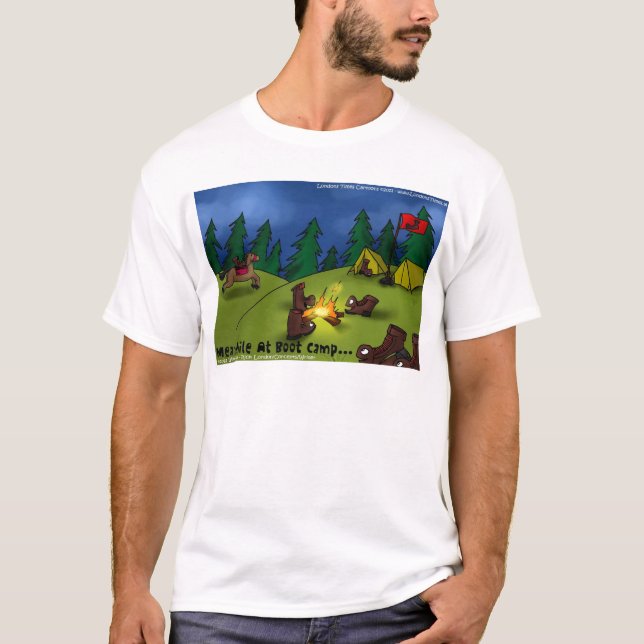 T-shirt Pendant ce temps @ Boot Camp Funny Tees Cartes Cad (Devant)