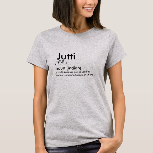 T-shirt Pendjabi jutti desi Les femmes indiennes confectio (Devant)