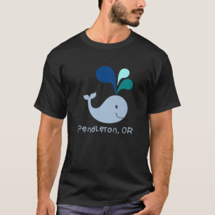 T-shirt Pendleton Oregon Cute Whale Lover Cartoon