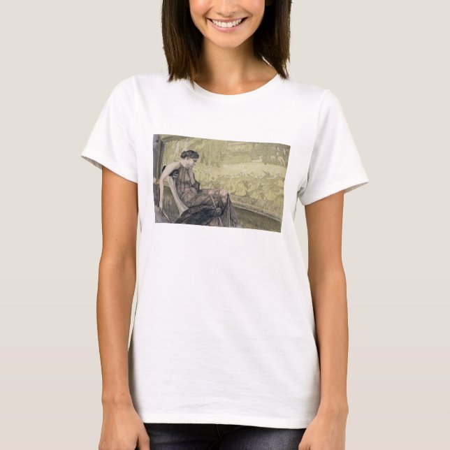 T-shirt Penelope weaving a shroud for Laertes her father-i (Devant)