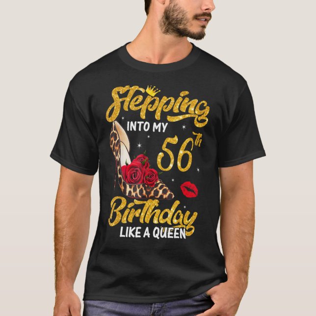 T-shirt Pénétrer dans le 57e anniversaire comme un léopard (Devant)