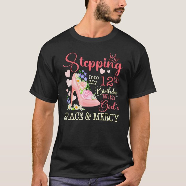 T-shirt Pénétrer dans Mon 12e anniversaire avec la grâce d (Devant)