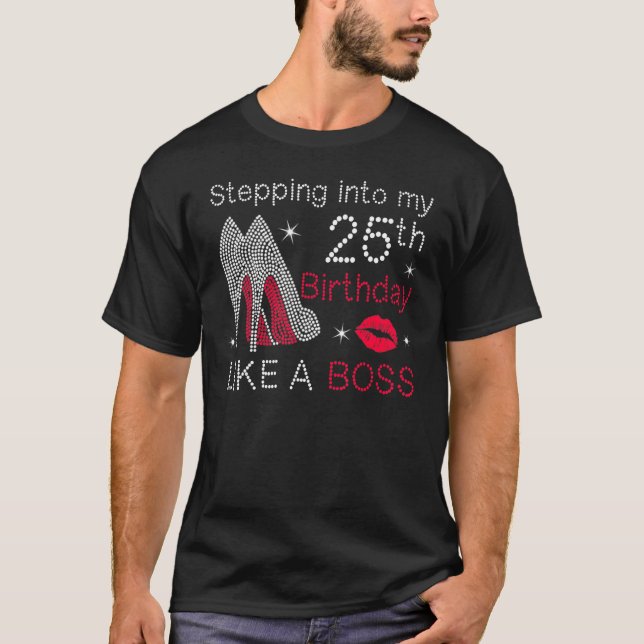 T-shirt Pénétrer Dans Mon 25e Anniversaire Comme Un Annive (Devant)