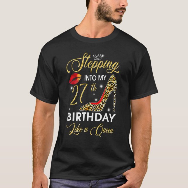 T-shirt Pénétrer Dans Mon 27E Anniversaire Comme Un Annive (Devant)