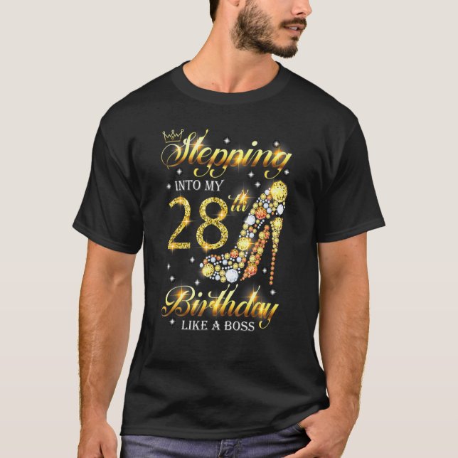 T-shirt Pénétrer Dans Mon 28E Anniversaire Comme Un Annive (Devant)