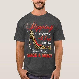 T-shirt Pénétrer Dans Mon 43E Anniversaire Avec Dieux Grac